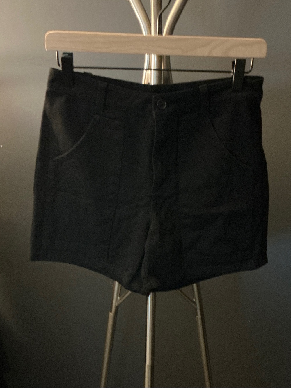 Classic High-Rise Black Women's Shorts